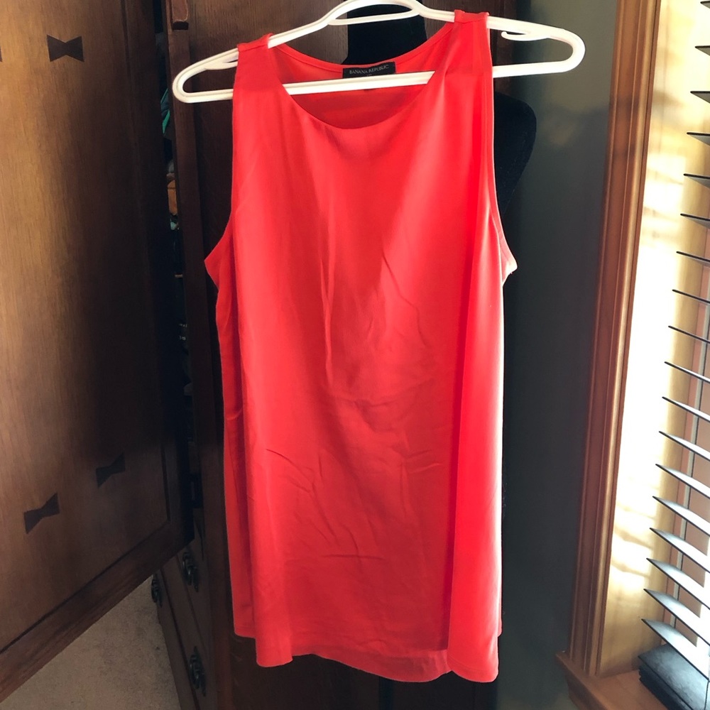 Banana Republic Orange Overlay Tunic